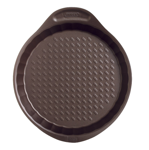 Gemakkelijk vast te pakken metalen taartvorm - asimetriA