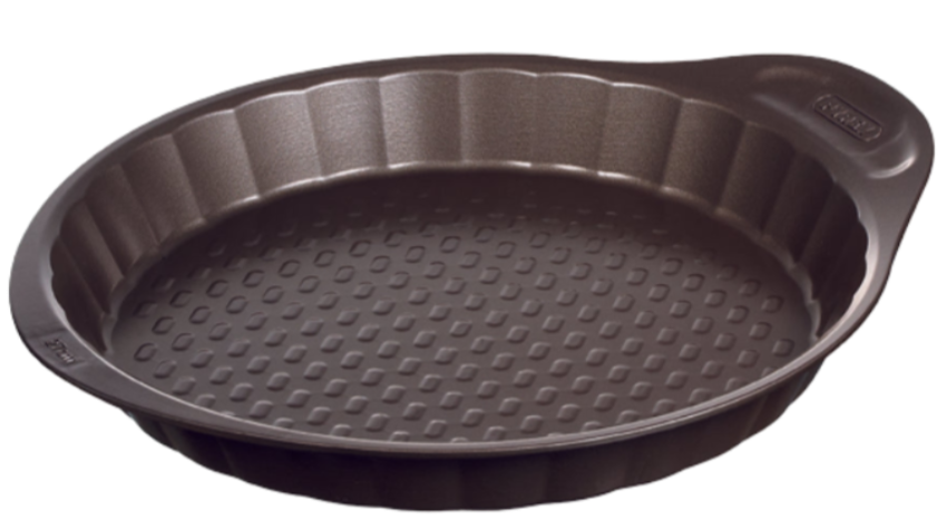 Gemakkelijk vast te pakken metalen taartvorm - asimetriA