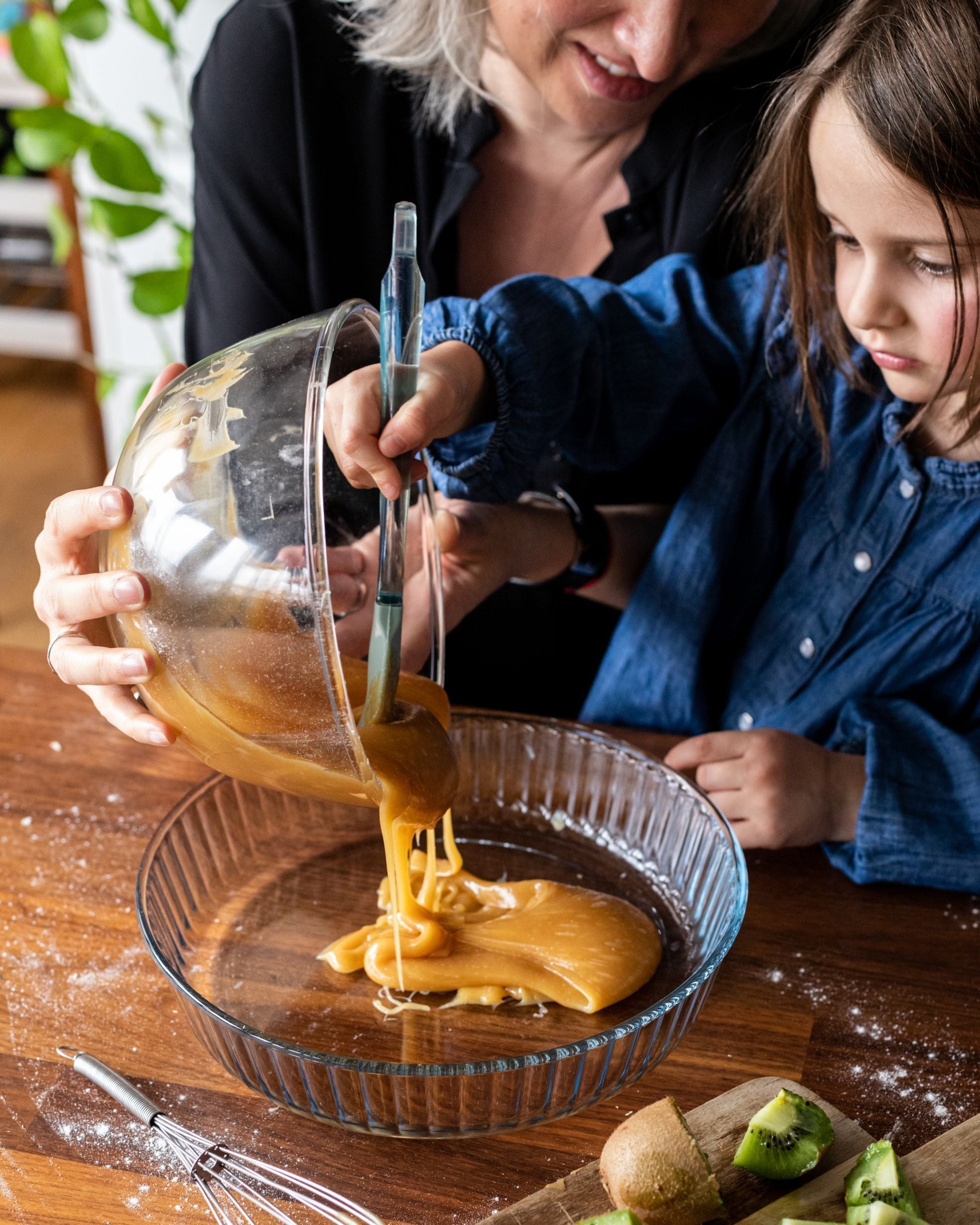 Vierviertelform aus Glas 26 cm