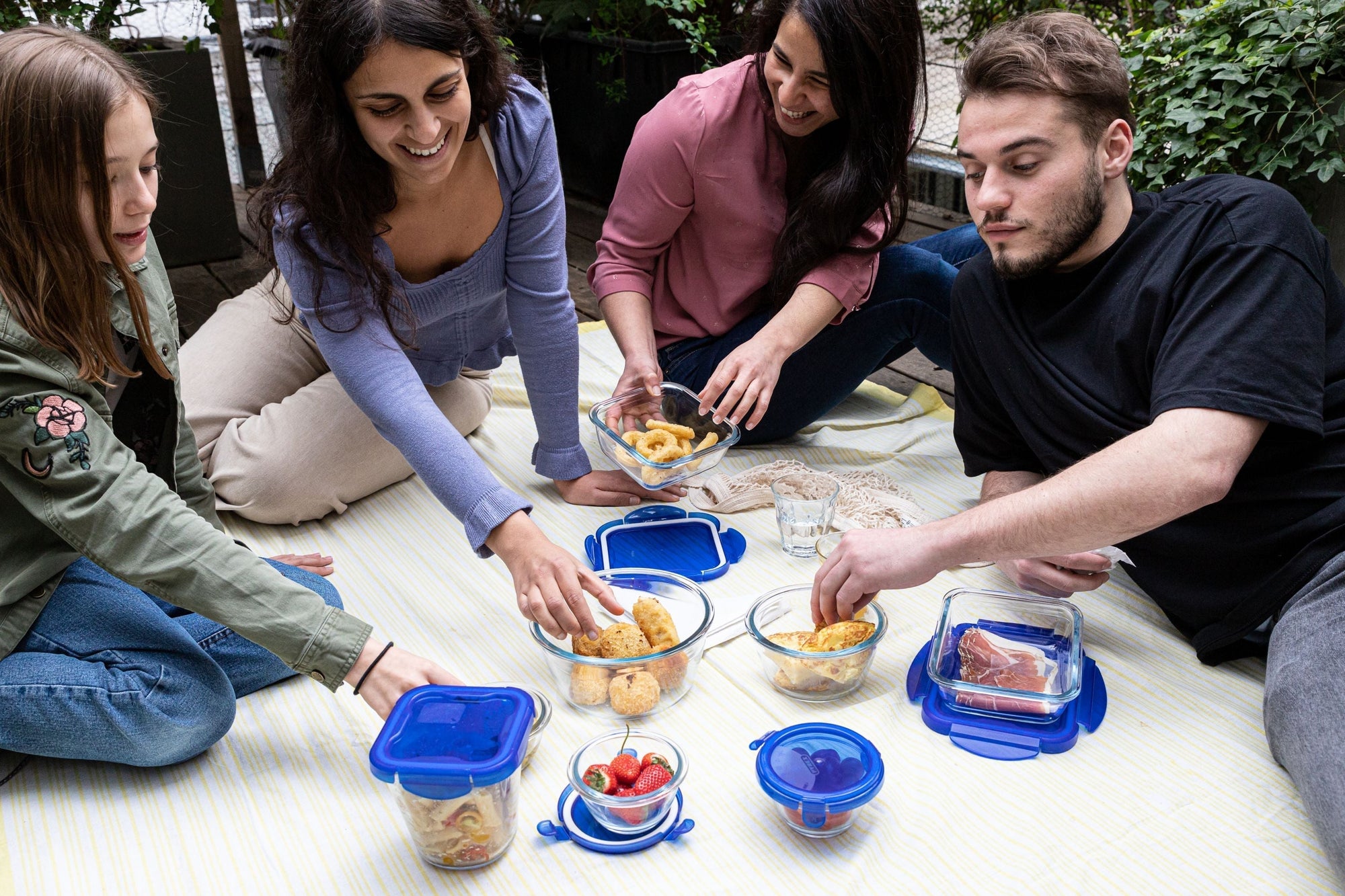 Cook&Go - Lot de 5 Lunch Box couvercle étanche & hermétique