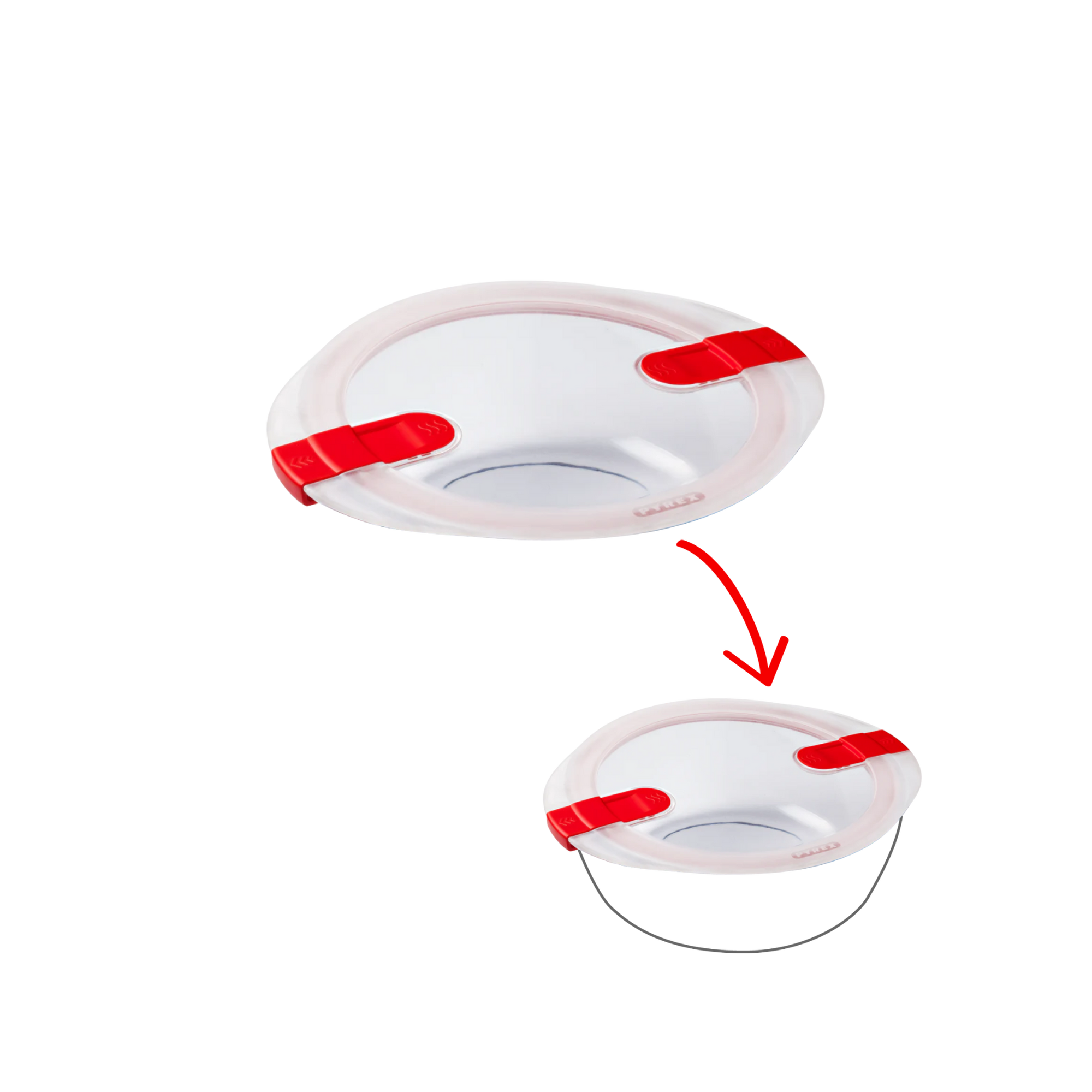 Cook&Heat - Couvercle de rechange rond avec valves vapeur