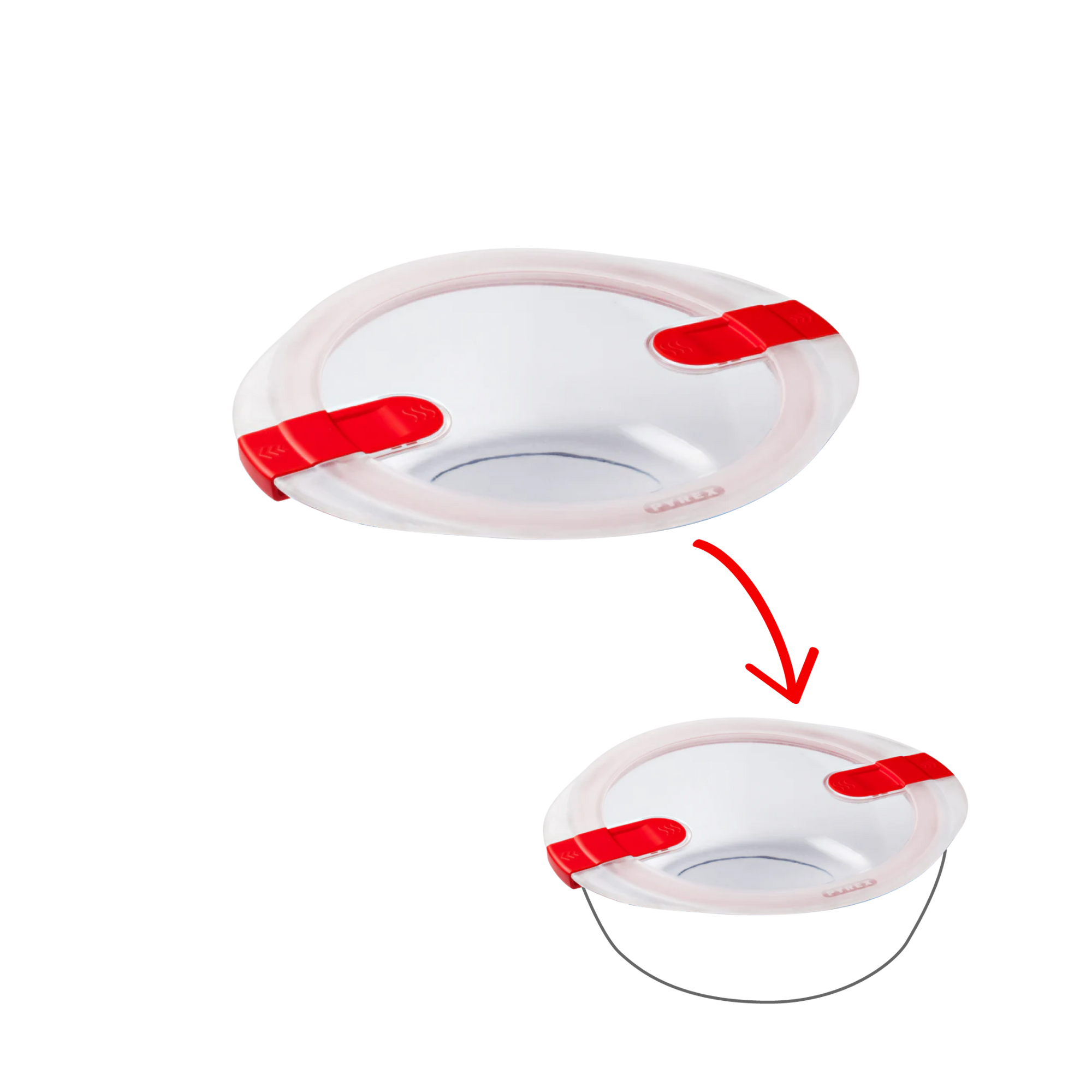 Cook&Heat - Couvercle de rechange rond avec valves vapeur