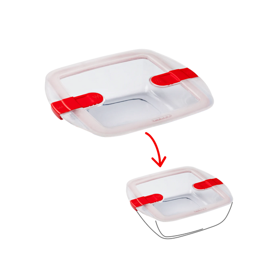 Cook&Heat - Couvercle de rechange carré avec valves vapeur