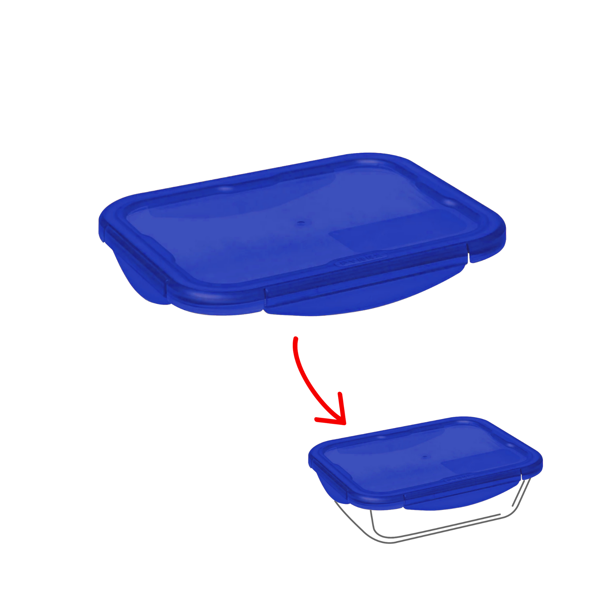 Cook&Go - Rechteckiger Ersatzdeckel