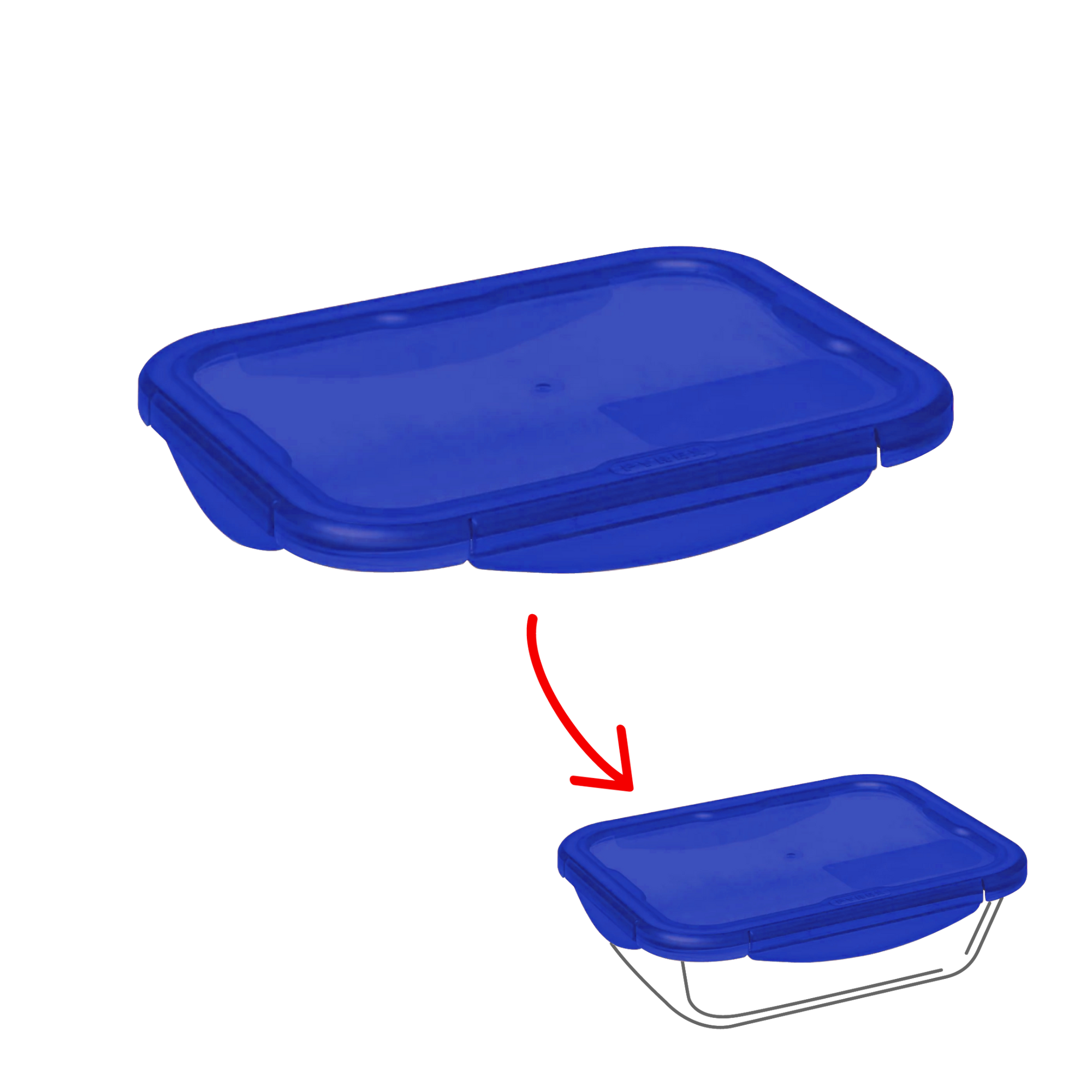 Cook&Go - Rechteckiger Ersatzdeckel