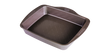 Rectangular metal baking dish with easy grip - asimetriA