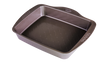 Rectangular metal baking dish with easy grip - asimetriA