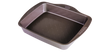Rectangular metal baking dish with easy grip - asimetriA