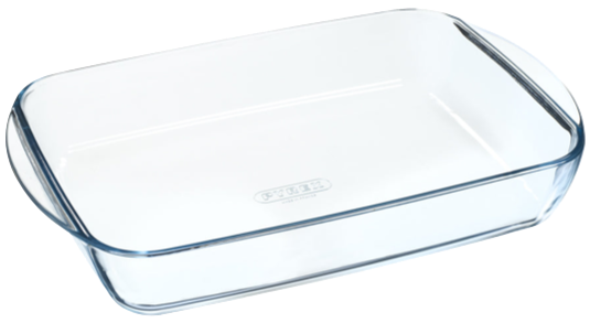 Rechthoekige glazen ovenschaal - speciaal voor lasagne