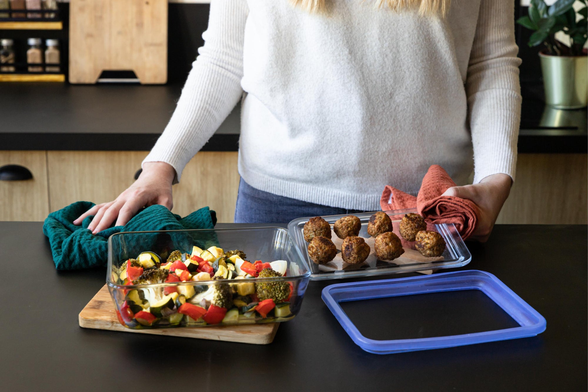 Zero Plastic - Coperchio in vetro di ricambio con guarnizione