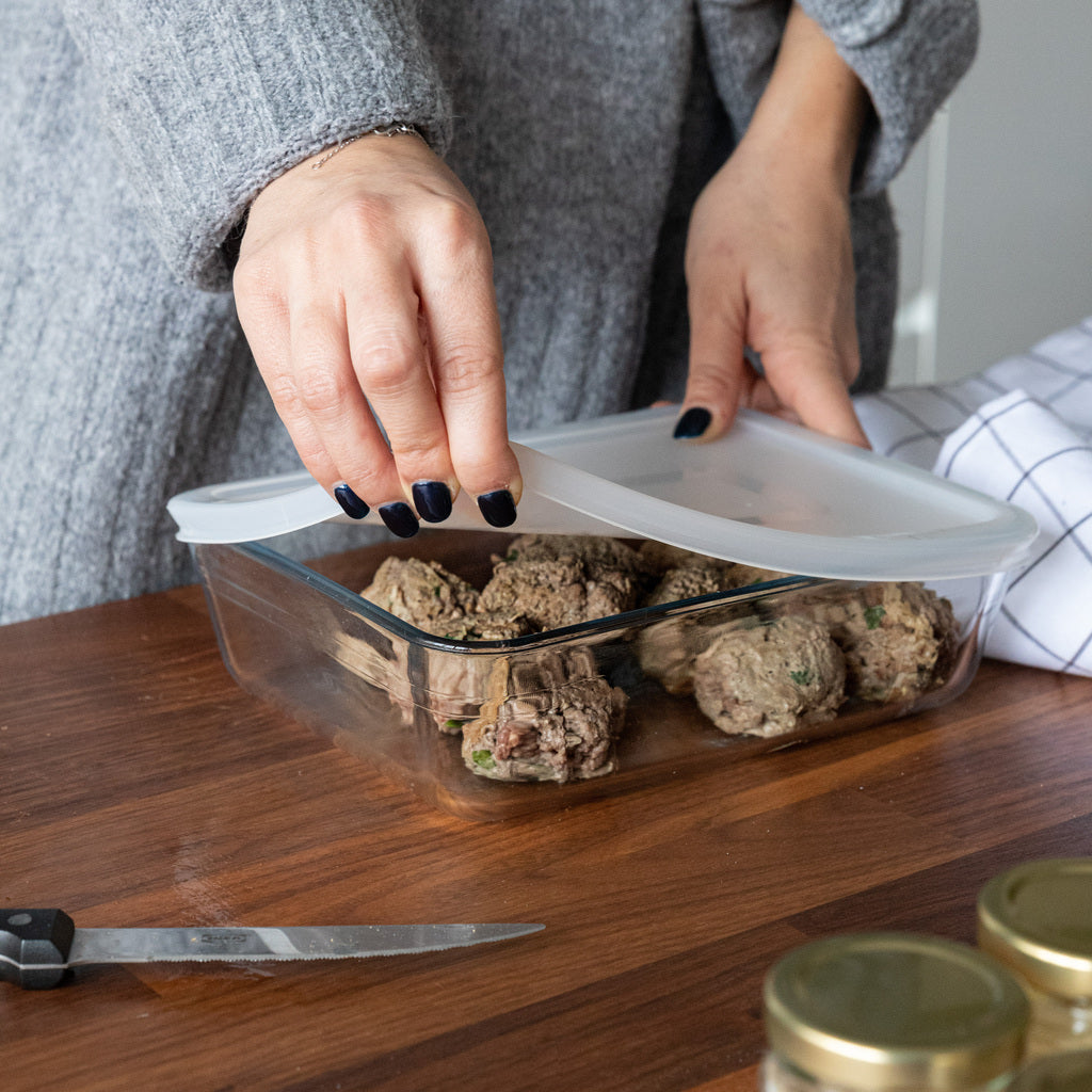 Cook & Freeze - Rectangular glass dish with special freezer lid