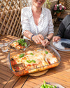 Rechthoekige glazen ovenschaal - speciaal voor lasagne