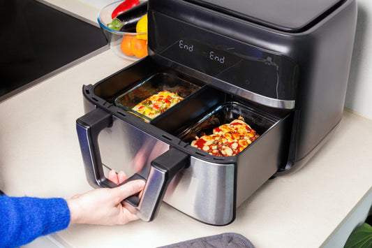 Plat rectangulaire en verre compatible air fryer