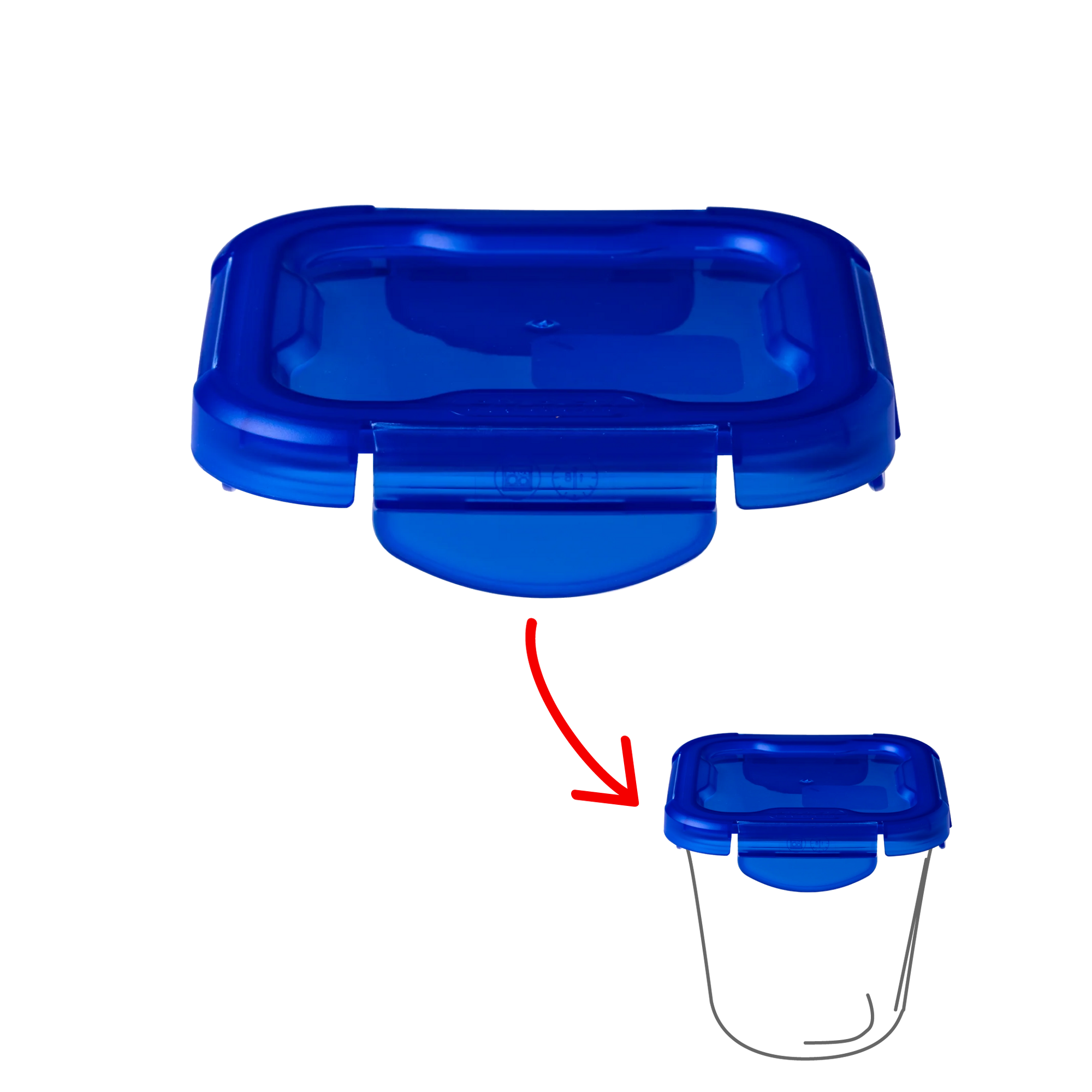 Cook&Go - Couvercle de rechange carré