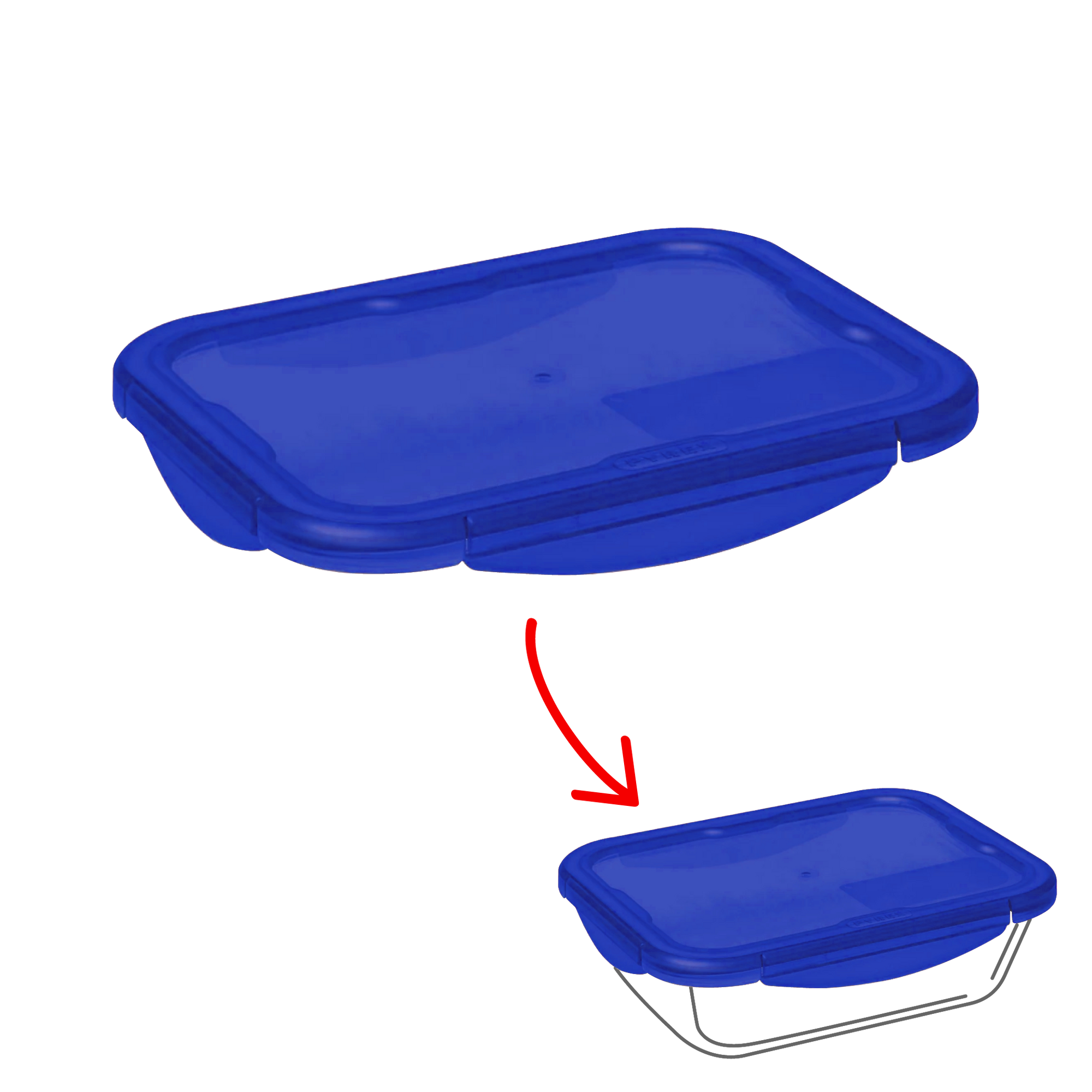 Cook&Go - Rechteckiger Ersatzdeckel