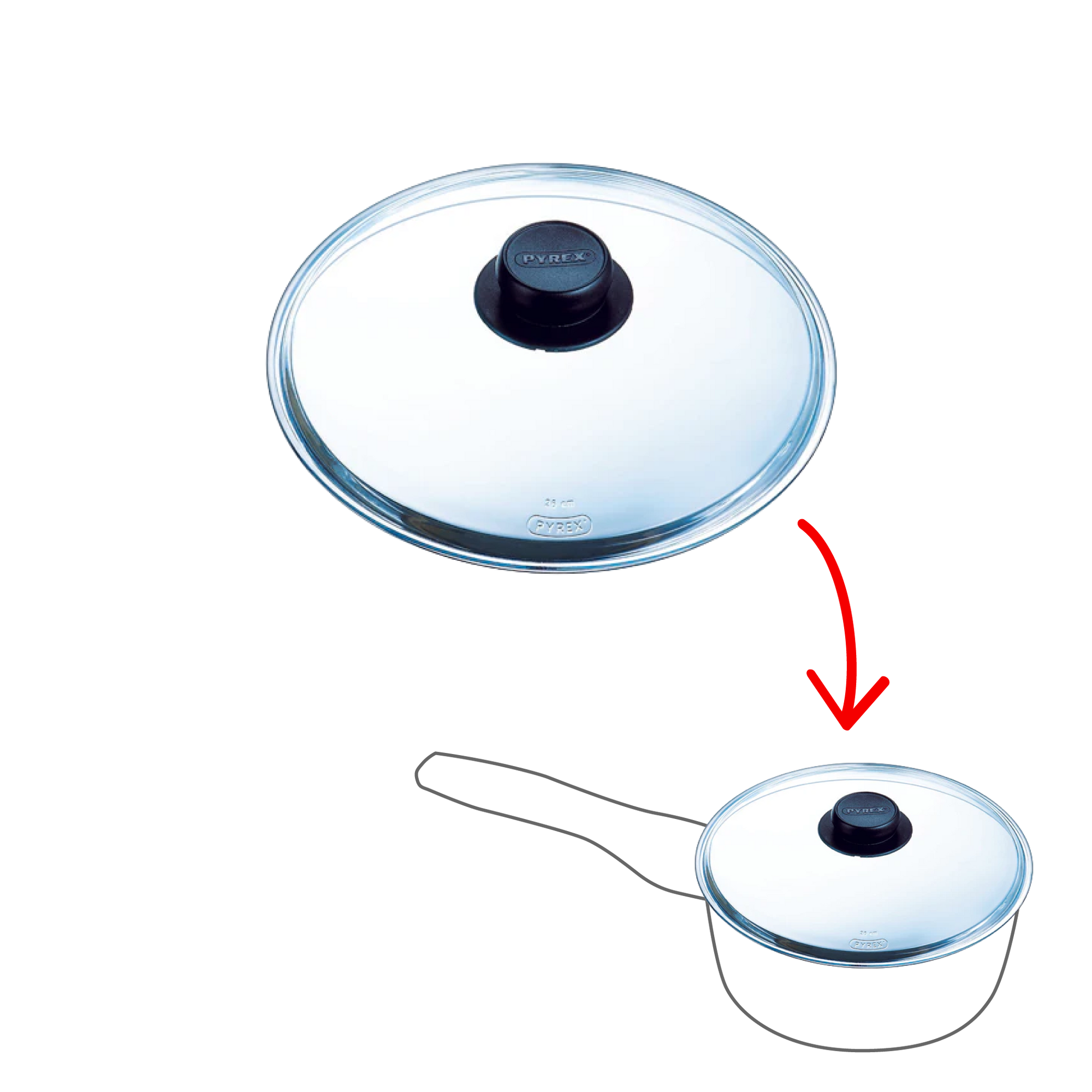 Coperchio in vetro non microonde - Classic