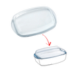 Rectangular glass Cocotte replacement lid