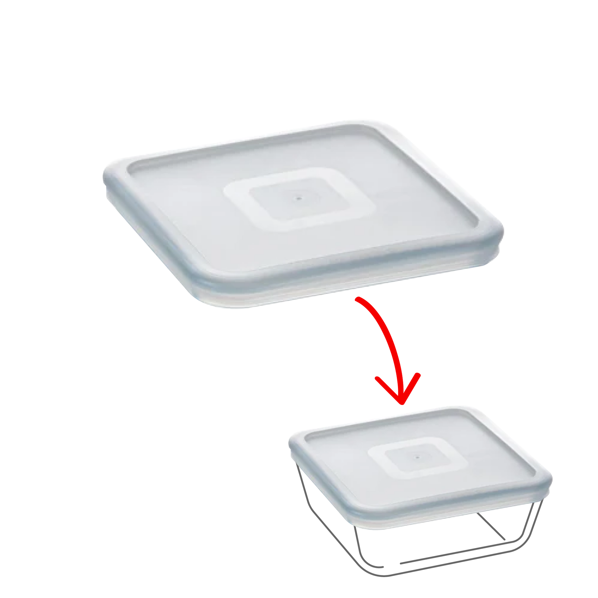 Cook & Freeze - Quadratischer Ersatzdeckel