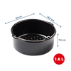 Plat rond en métal compatible air fryer