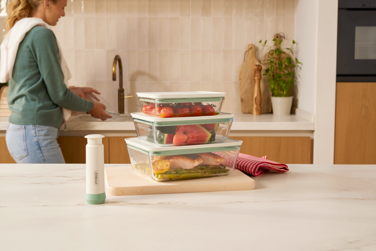 1 Container Cook Cook&Save - Rectangular Vacuum Glass Container - Pyrex® Webshop EU