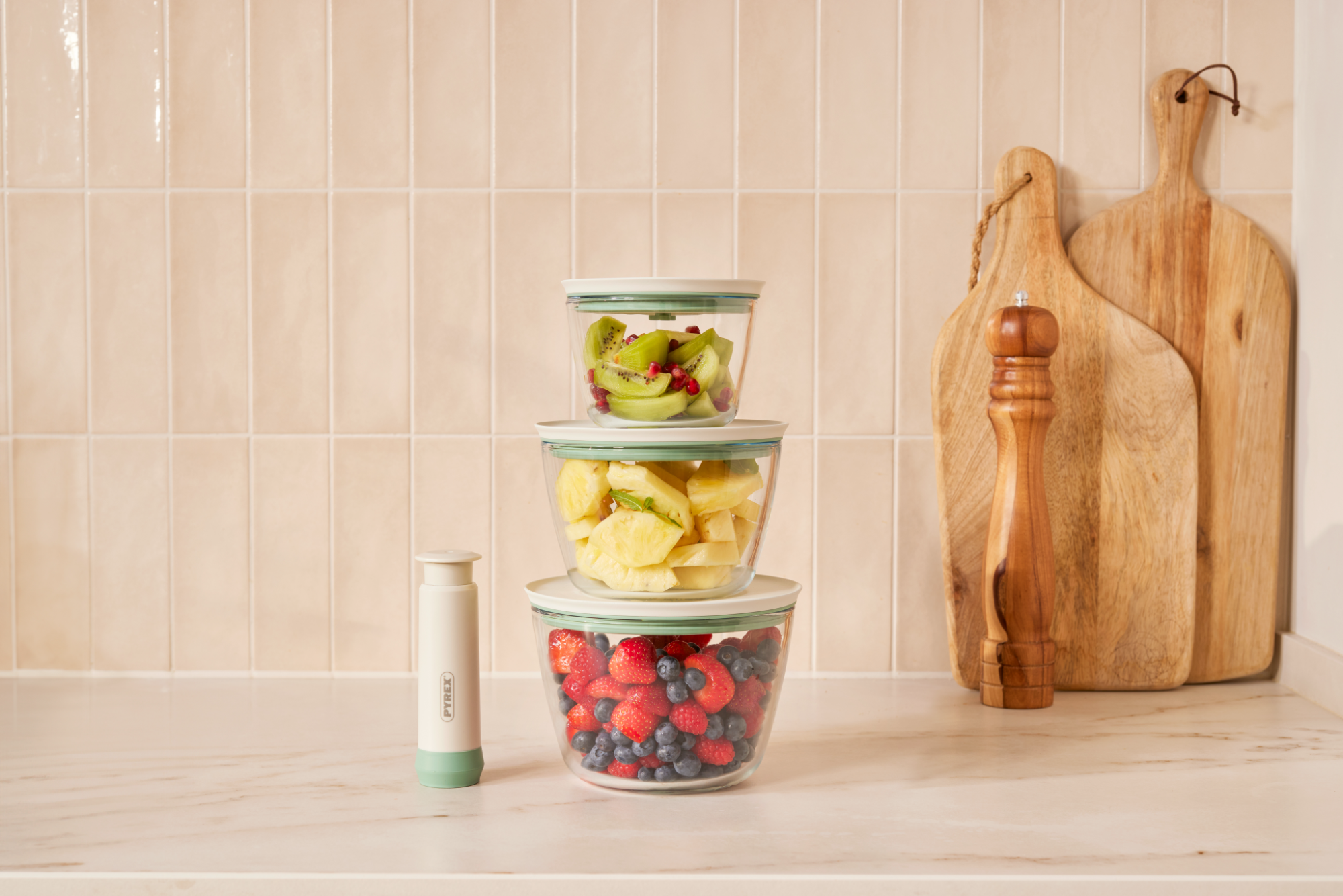 glasdosen aufbewahrung Cook&Save - Runde Vakuum‑Glasdose