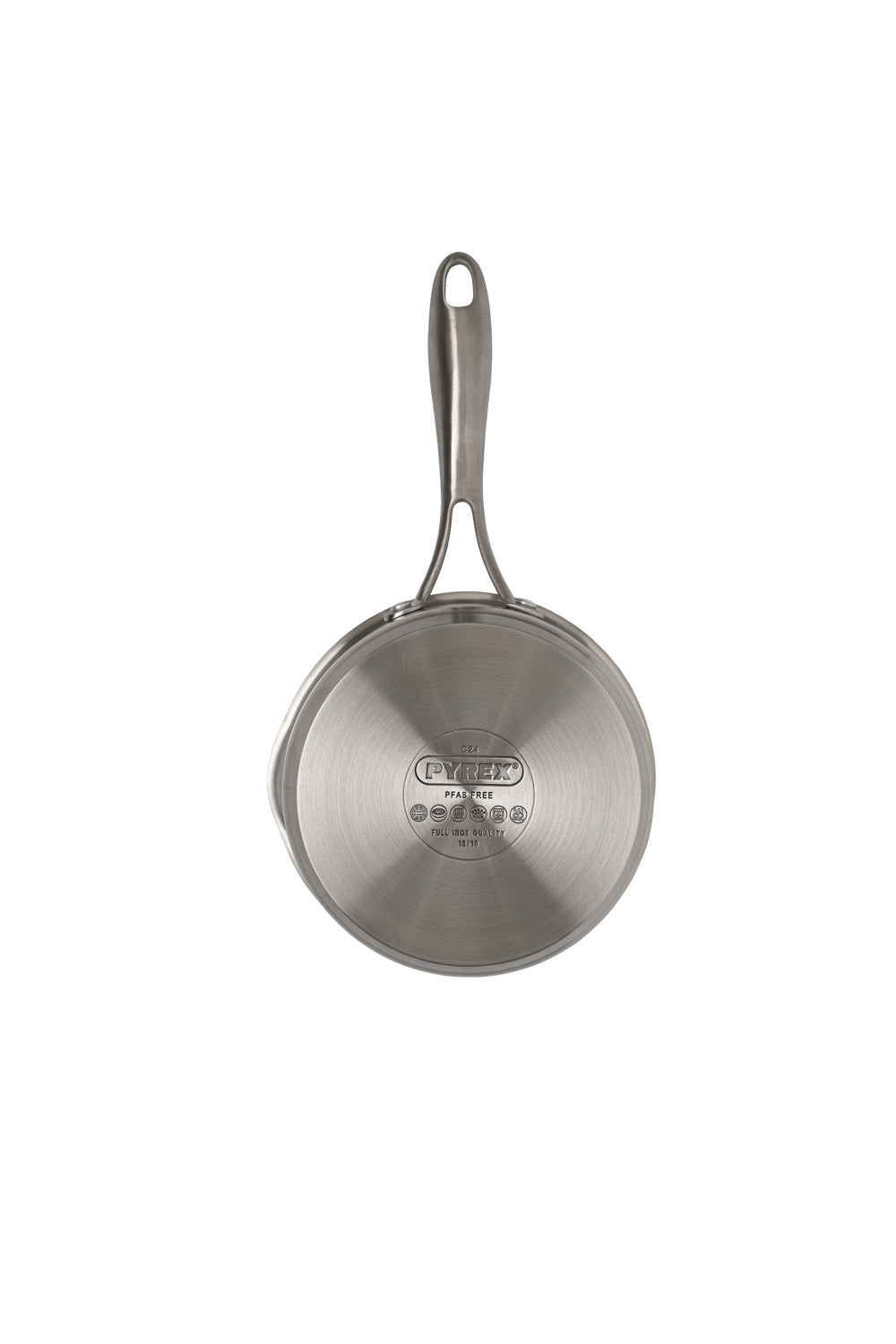 Stainless steel saucepan with fixed handle lid - Infinity