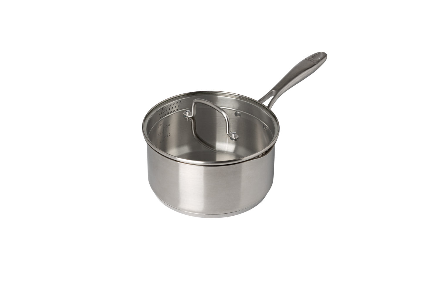 Stainless steel saucepan with fixed handle lid - Infinity