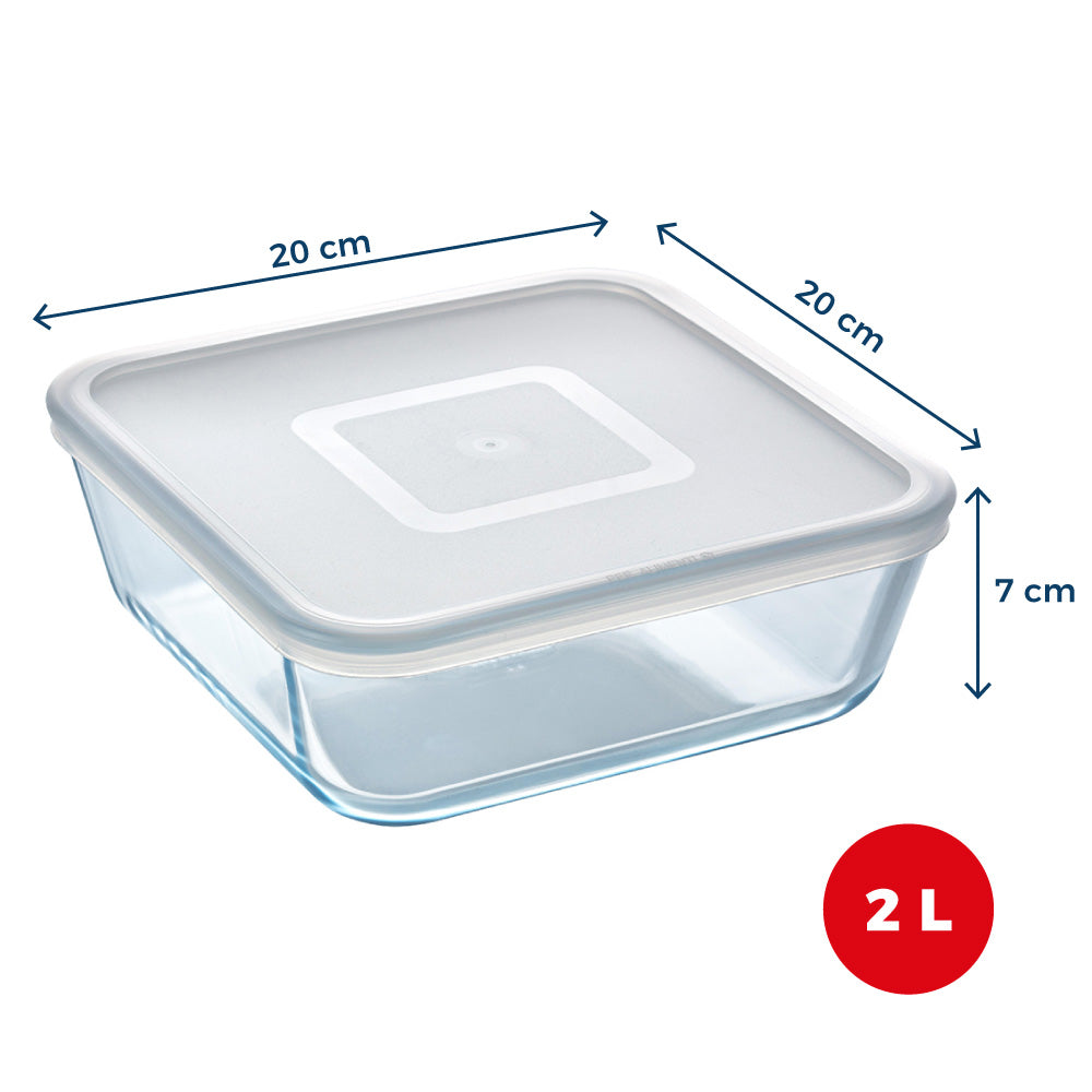 pyrex aufbewahrung Cook & Freeze - Quadratische Schale mit Deckel speziell zum Einfrieren