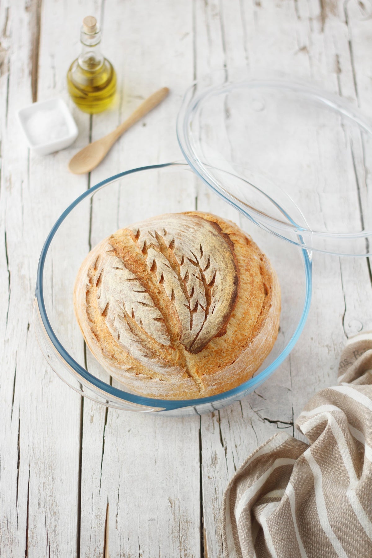Brotbackform aus Glas