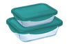 Cook&Go - Lot 2 boîtes de conservation étanche rectangulaire