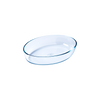 Ovale Ofenschale aus Glas