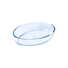 Ovale Ofenschale aus Glas