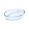 Ovale Ofenschale aus Glas