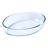Ovale Ofenschale aus Glas