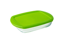 Cook & Store Glass Rectangular Dish shallow version High resistance with lid