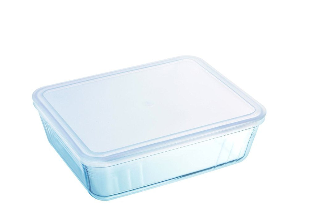 Cook & Freeze Glass Rectangular Dish with plastic lid - Pyrex® Webshop EU