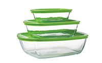 Cook & Store Glass Rectangular Dish High resistance with lid