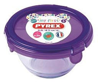 My First Pyrex + - Round Baby Food Storage Purple- 11x6 cm - 0,2 L