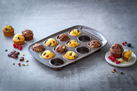 asimetriA Metal Easy-grip 12 Cups muffin tray